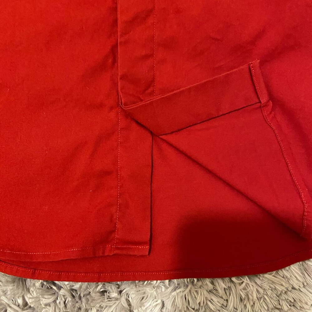 Ralph Lauren Women’s Super Slim Fit Red Shirt 95% Cotton French Cuffs Sz 4 - Picture 9 of 15